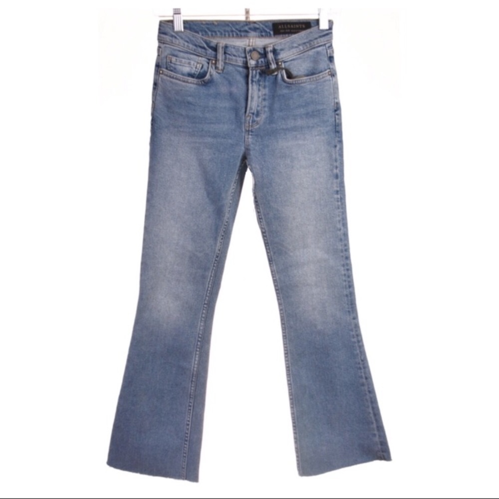 ALL SAINTS Zoe Cropped Bootcut Jeans Size 25